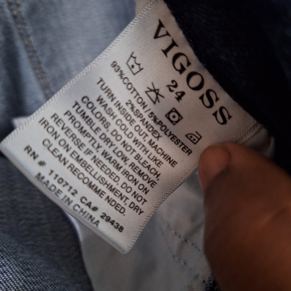 VIGOSS Marley Straight Leg Jeans SZ 24 - Picture 8 of 8